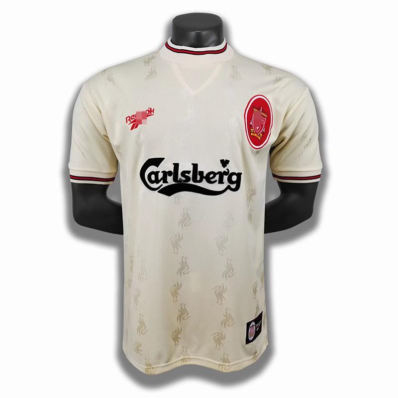 Liverpool Retro Football Jersey 1995-96 Home Long Sleeve 8 Gerrard Torres Owen Soccer Shirt Men Women