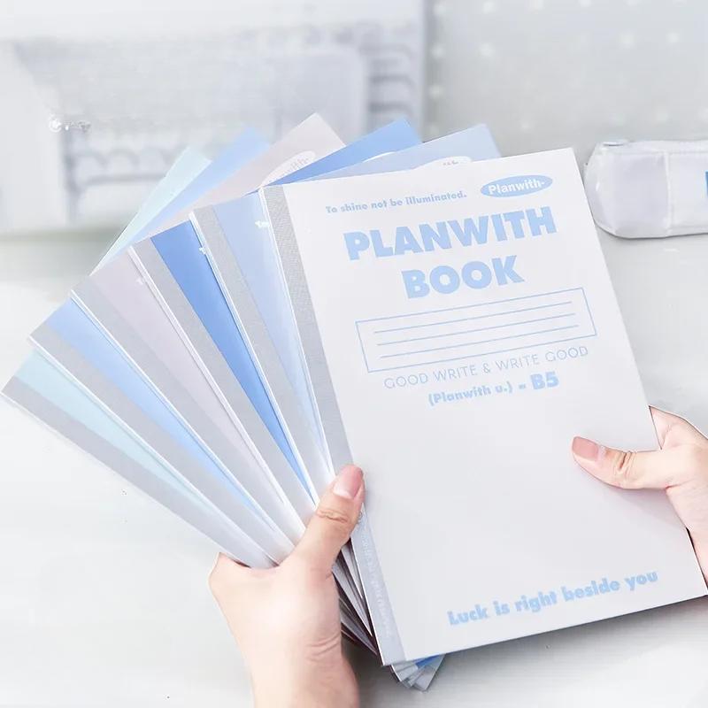 3pcs/set 40 Sheets B5 Notebook Journals Morandi Basic Diary Weekly Planner Book School Office Stationery Back To School