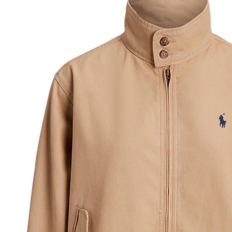 Polo Ralph Lauren SS24 Solid Color Stand Collar Casual Loose Jacket Women Jackets Khaki WMPOOTWN5A20073-250