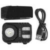 XPG+COB Builtin Battery Rotating Zoom Smart Power Display Interaction Headlamp Headlight