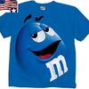 Футболка с графическим принтом M&M's, забавное Хэллоуинское лицо персонажа, для любителей конфет, унисекс