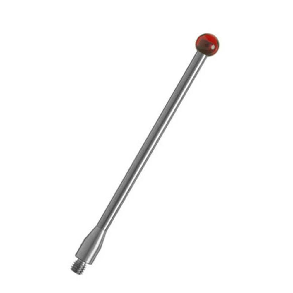 For M3 Threaded Shank Ball Head Micrometer Rubys Probe Carbide Rod Contact 3D Coordinate Measuring Machine Probe