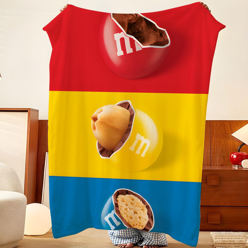 Плед m-M-M M's-s Throw Фланелевый Плед, Легкий Уютный, Прочный Моющийся милый Прохладный