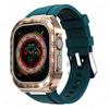 Refit Mod Kit Metal Case for Apple Watch Band Ultra 3 2 49mm Modification Stainless Steel Strap Iwatch Series 9 8 Sport correas