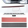 Universal Car Door Edge Protection Strips Rearview Mirror Protector Rubber Front Rear Bumper Protector Guard Scratch White Black
