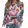 Ugly Christmas Sweatshirts For Women Cute Graphic Printed Sweatshirt Long Sleeve Round Neck Pullover Tops Tee Female Clothes