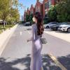 Knitted Dress Autumn Fashion Suspender Celebrity Versatile Gentle Temperament Slim Sweater V-Neck Hip Wrap Skirt