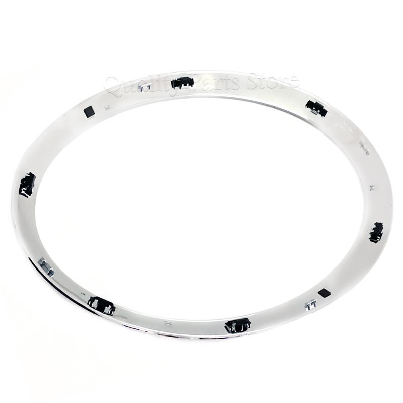NEW For Cooper F55 F56 F57 2014-2021 Gloss Black/Silver Plated Headlight Ring Bezel Trim Surround Cover 51137300631 51137300632