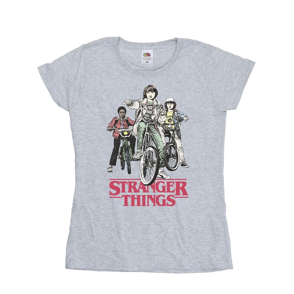 Netflix Womens/Ladies Stranger Things Retro Bikers Cotton T-Shirt