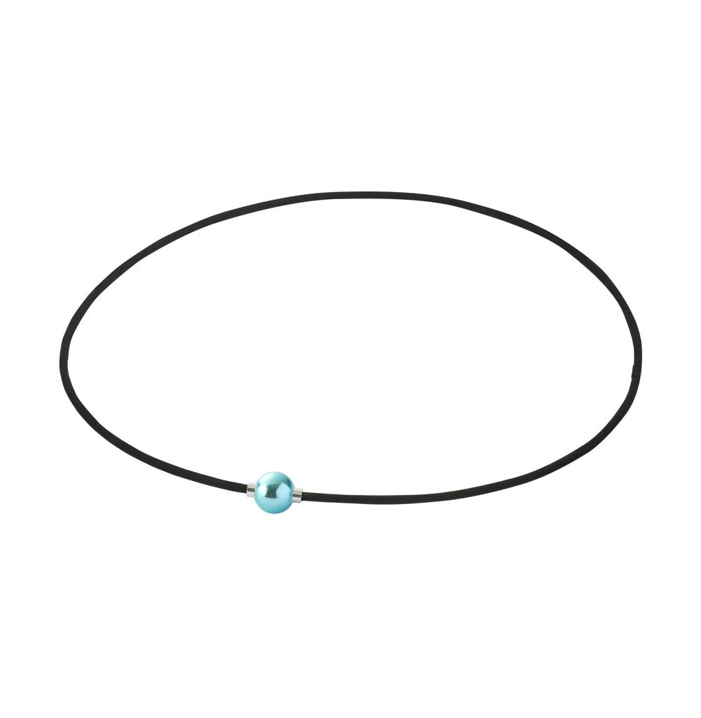 Hayata Favorite Phiten RAKUWA Necklace EXTREME Mirror Ball Peppermint 40cm [Hina Product] (light) Green/silver