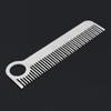 Карманный инструмент Нержавеющая сталь Матовый Минималистский Гравированный Металлический Гребень Для Усов и Волос