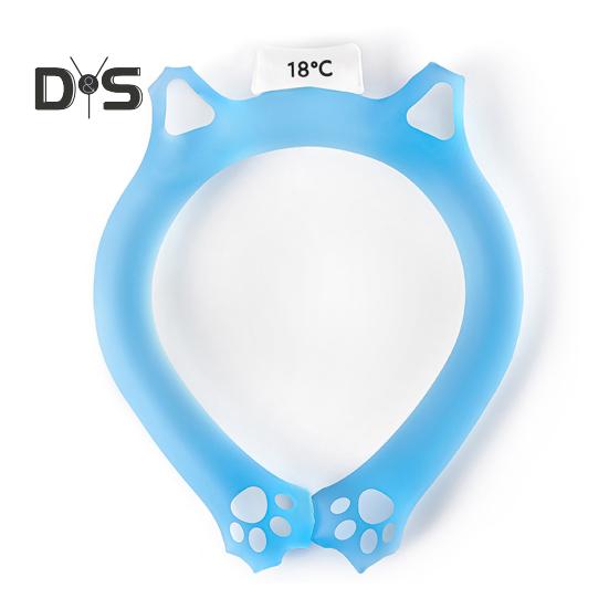 Летняя охлаждающая трубка для шеи Носимый охладитель для шеи Легкое многоразовое ледяное кольцо На открытом воздухе Предотвращение теплового удара Портативный воротник с обертыванием на шею