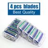 4 Pcs/lot High Quality Men Face Mens Shaving Razor Blades for Sharpener Gillettee Fusione ProShield