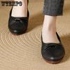 Comfortable Soft Sole Black Pointed Toe Single Work Shoes Women Spring Summer Wear-resistant Anti Slip Casual Shoes