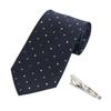 Mickey Mouse Tie Tie Bar Set Navy Includes Tie Gift & (DN902516-2) Blue, Clip,