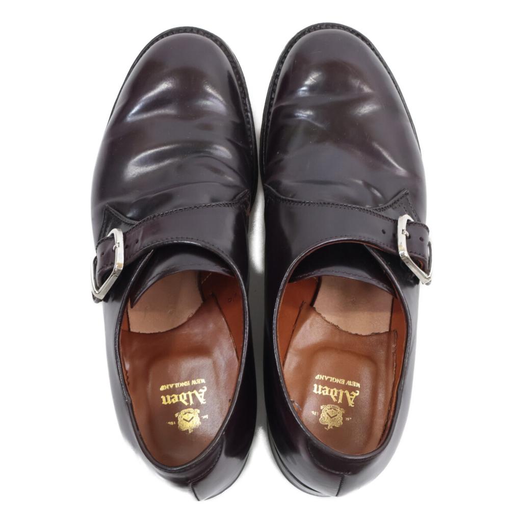 Alden 1878 Cordovan Modified Last Single Monk shoes 8D BurgundyUsed