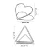 30Pcs Metal Memo Holder Heart Triangle Table Place Card Holder Photo Clip Card Stand Wedding Banquet Message Holder