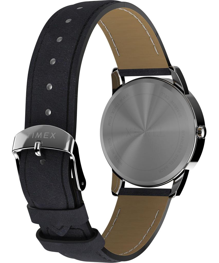 Часы Timex Men's Easy Reader, черный/серебристый/белый/C/35 мм. , 35 мм, легко читаемые часы.