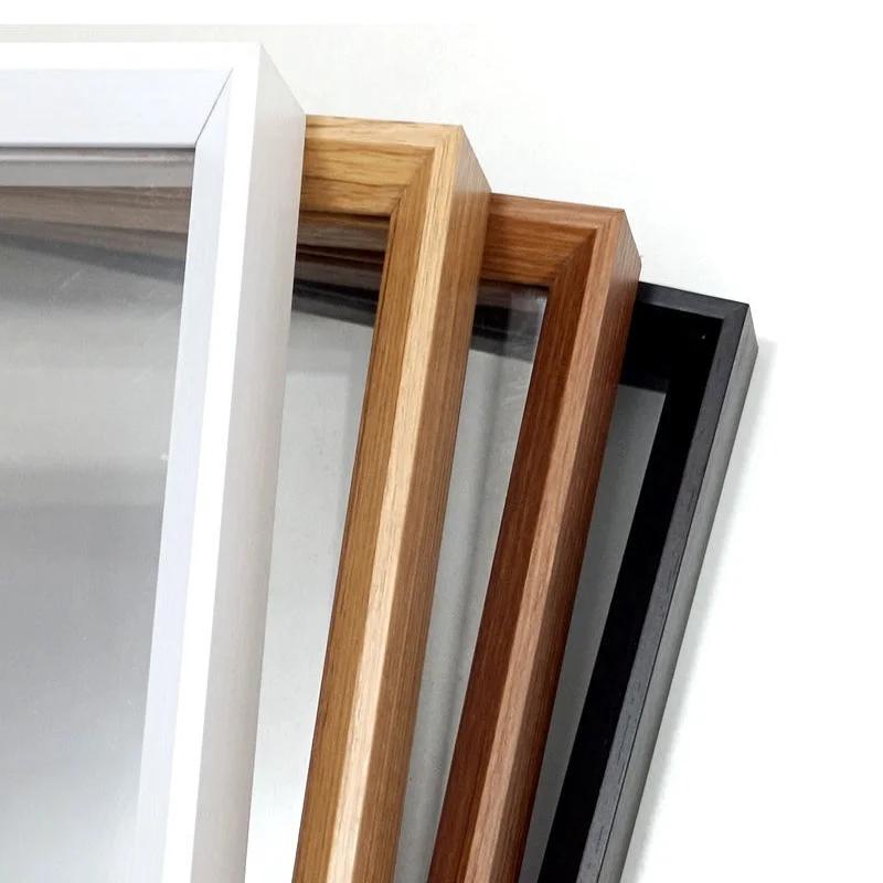 6/8-inch Double Sided Transparent Acrylic Frame Minimalist Picture Frame Poster Display Case with Embossed Specimen