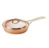 Shinkoukinzoku 12cm Copper Heat Perfect for and Good Design Award Made In Gas-Safe Saucepan, Conductive, Spill-Resistant, Omelets, Stir-Fries, More.