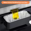 30/50Pcs Disposable Grill Grease Tray Aluminum Drip Pans Disposable Aluminum Foil Box  Kitchen Prep
