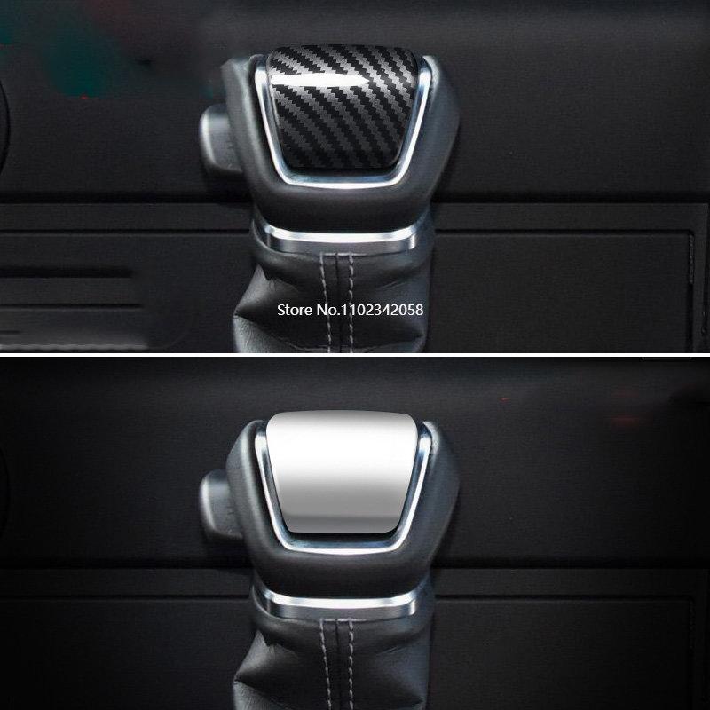 For Toyota Land Cruiser 300 LC300 2024 ABS Carbon Fiber Car Gear Shift Knob Gear Head Cover Trim Sticker Accessories