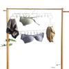 Stainless Steel Hanger, Multi-Clip Drying Socks, Hanging Socks Rack, Multi-Functional Drying Underwear, Windproof And Cool Socks Rack