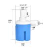1/2'' Auto Control Water Level for Valve with Screen Strainer & Tape & Curved Tube Traditional Float for Valve Upgrade D