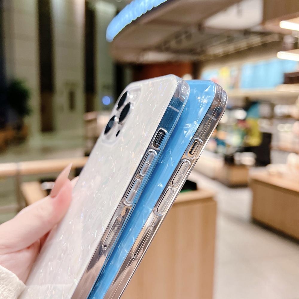 KEYSION Чехол с блестящим узором Diamond Shell для iPhone 12 11 Pro Max, женский противоударный чехол для iPhone SE 3 2020 XS Max XR