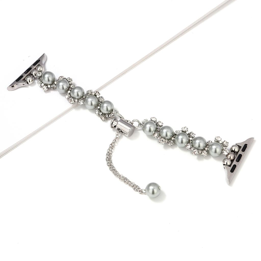 Pearl Decor Strap for Apple Watch Series 10 Ultra 9 8 7 SE 6 5 4 3 2 1 46mm 49mm 45mm 44mm 42mm Metal Watch Band