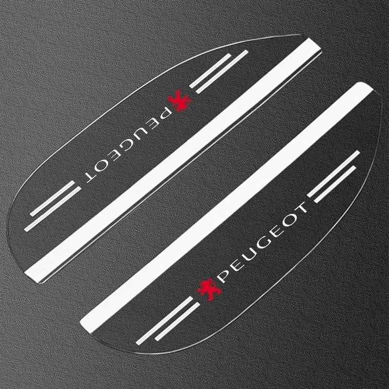 2Pcs Car Rear View Mirror Sticker Rain Eyebrow Shield Sun Shade Cover For Peugeot 408 4008 308 3008 5008 508 106 208 301 407 108