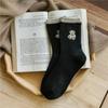 5 Pairs Bear Embroidery Snow Boot Socks Breathable Sports Socks Women Socks  Autumn