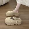 European Station Sponge Cake Bottom Slippers 2025 Spring and Summer New Thick-bottomed Versatile Outer Wear Heightening Non-slip Casual Bag Head Drag
