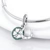 Lucky Four Leaf Shamrock Deamcatcher Horseshoe Dangle Charm Bead Charms fit Bracelets Necklaces copper Authentic Women Jewellery Making