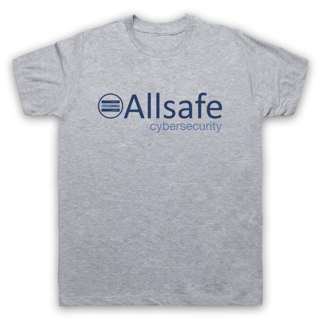 ALLSAFE CYBERSECURITY UNOFFICIAL MR. ROBOT CYBER CRIME MENS & WOMENS T-SHIRT Graphic Short Sleeve Shirt Unisex Men Women Summer