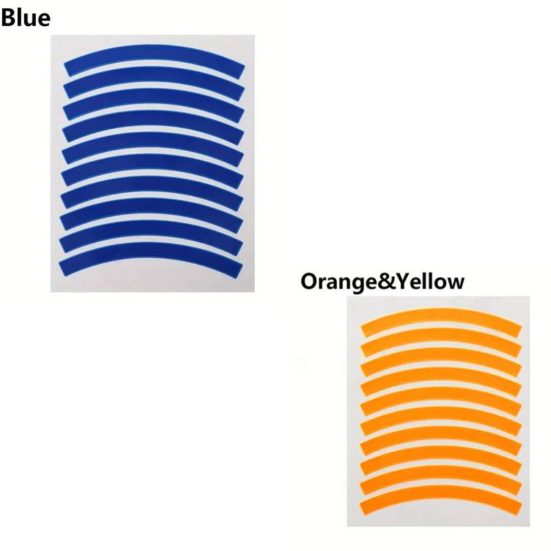 Colored Reflective Tire Sticker Kids Balance Bike Reflective Sticker Wheel Decal Bicycle Accessories