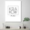Canvas print, Krakow inscription