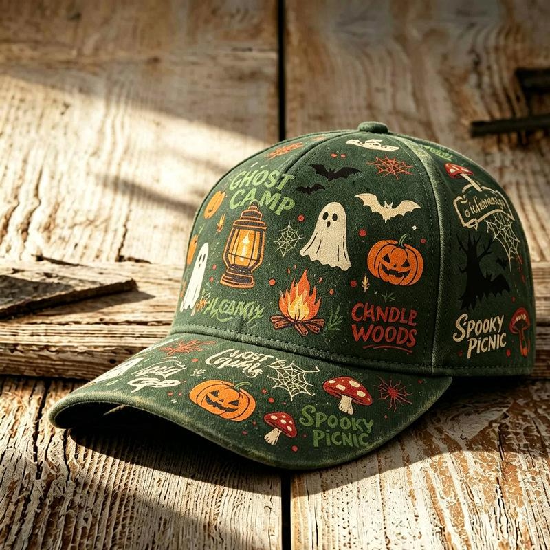 American Street Baseball Cap Halloween Printed Hat Daily Casual Sun Hat