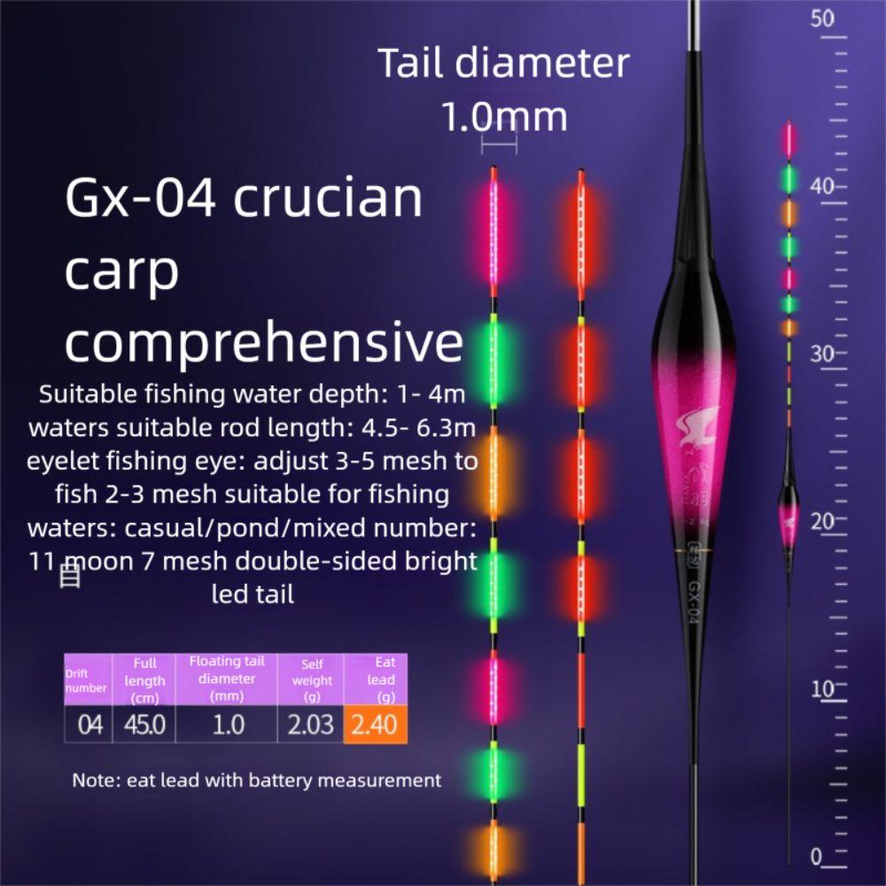 Slip Drift Tube Electronic Fishing Float Indicator Fishing Bobbers Night Fishing