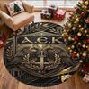 AEK Athens FC Pattern Round Rug, Indoor/Outdoor Mat, for Picnic, Gameroom, Bedroom, Office, Living Room, Home Decor Carpet, Birthday Gift