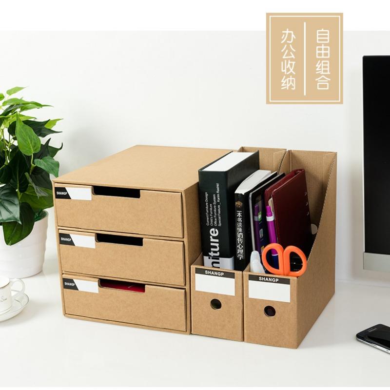 Desktop Paper File Rack Document Organizer Desk Storage Box