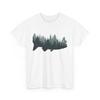 Wildlife Fishing T-Shirt, Pine Trees Fisherman Nature Lovers Shirt