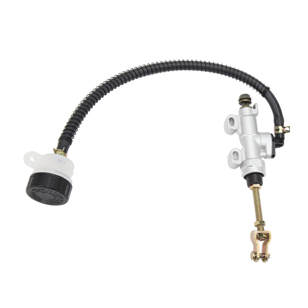 Motorcycle Rear Brake Pump Universal Rear Brake Master Cylinder with Reservoir for ATV Quad Dirt