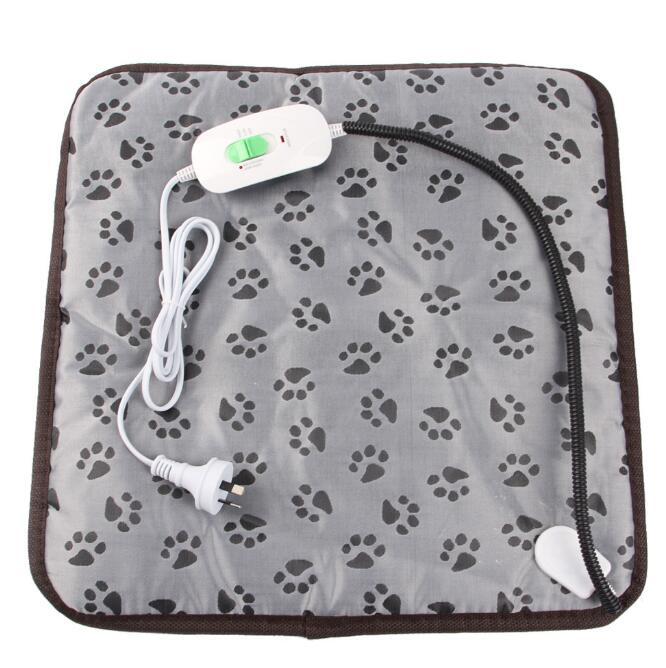Коврик для товаров для домашних животных, электрическое одеяло, водонепроницаемый регулируемый термостат, красивый коврик для домашних животных 110 В