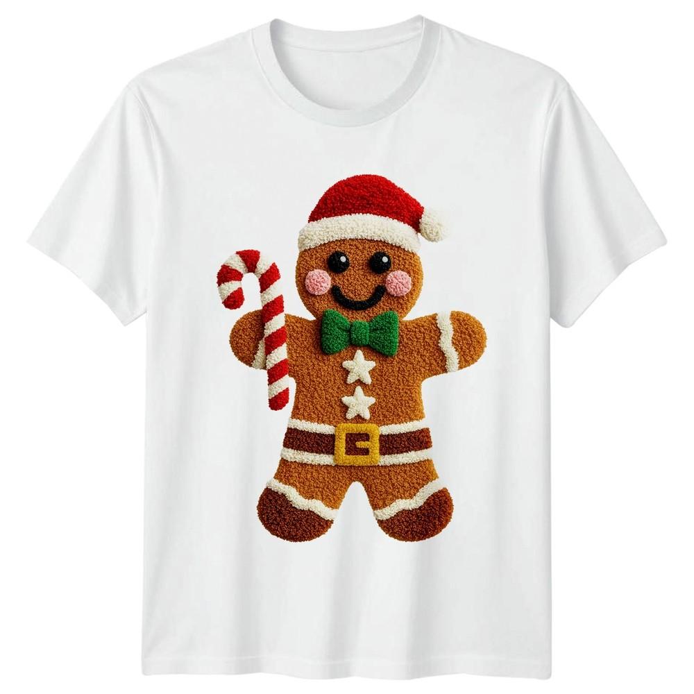 Gingerbread Unisex Christmas Holiday Unisexs TShirt Unisexs Tee Graphic Top