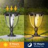 2PCS Solar Wall Lights Outdoor Solar Garden Lanterns Solar Powered Waterproof Solar Post Lights Door Front Patio Porch Garage