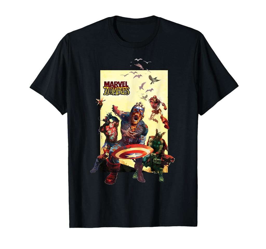 Marvel Zombie Avengers Group Shot Zombie T-Shirt