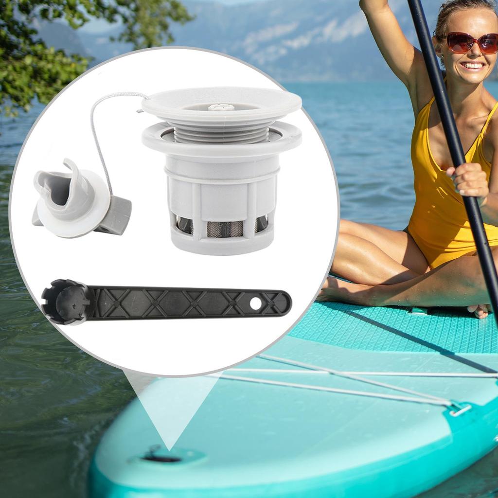 New Replacement Rowing Boat Air Valve Double Seal Air Gas Valve Caps Dinghy Kayak Canoe Inflatable Boat Boat Accessories