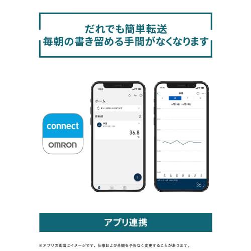 Электронный термометр OMRON MC-6800B с прогнозирующим типом измерения, 15 секунд, связь с приложением, простая передача данных, совместимость с OMRON Connect