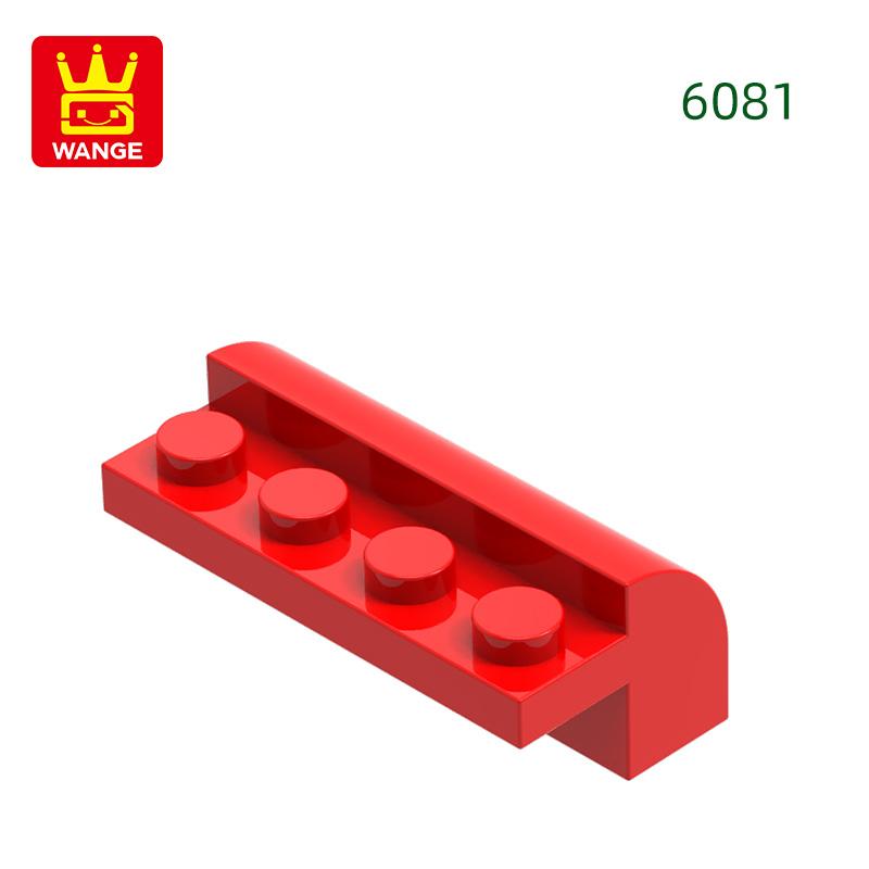 44Pcs/lot 6081Corner 4Hole Slope Curved 2x4x1 1/3 featuring Top Block Moc Colour Accessories Works With featuring Brick Kids Toy